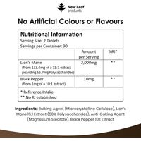 New Leaf Lions Mane Tablets